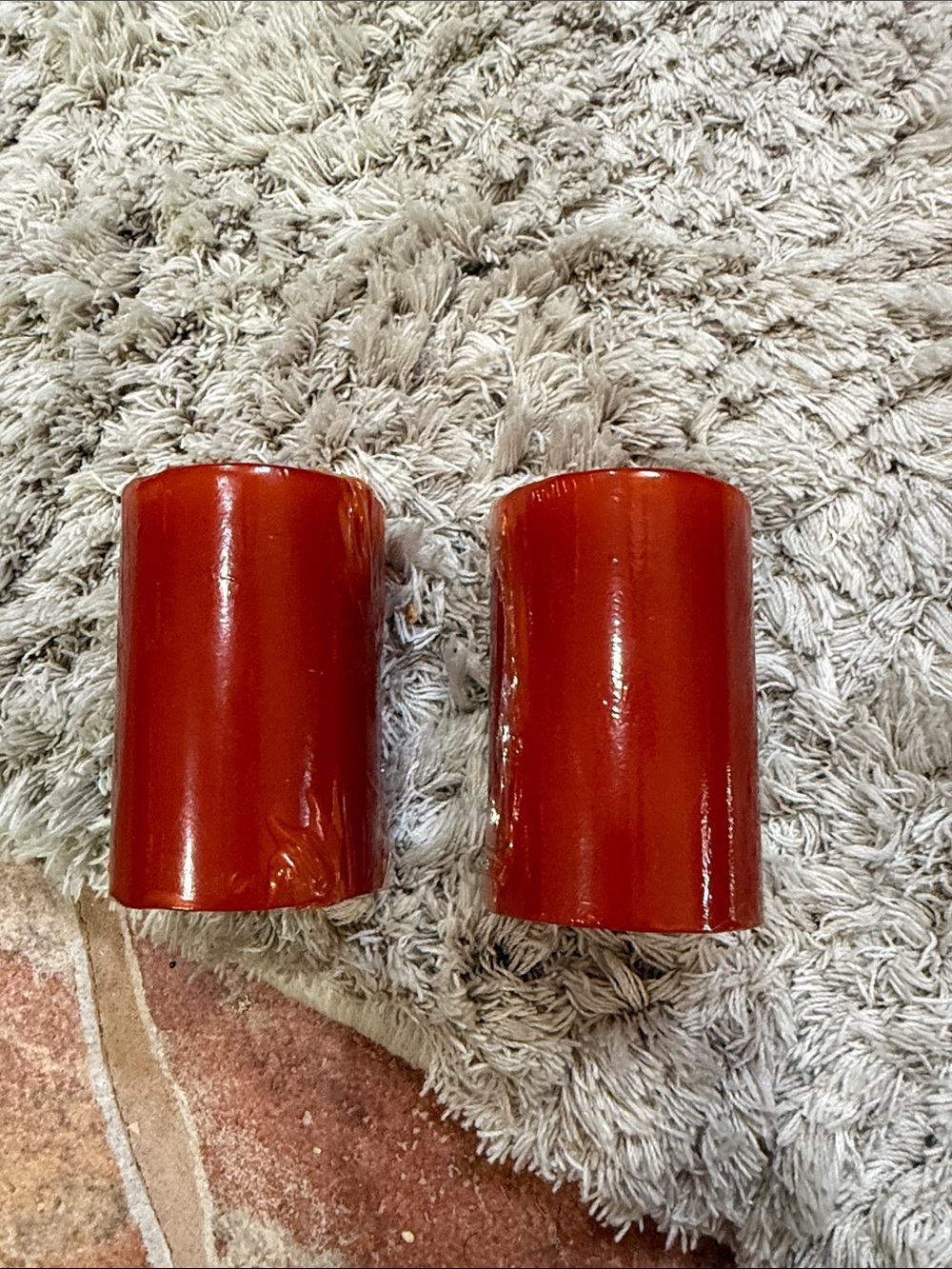 Rare Pier 1 Harvest Spice Pillar Candles - Set of 2